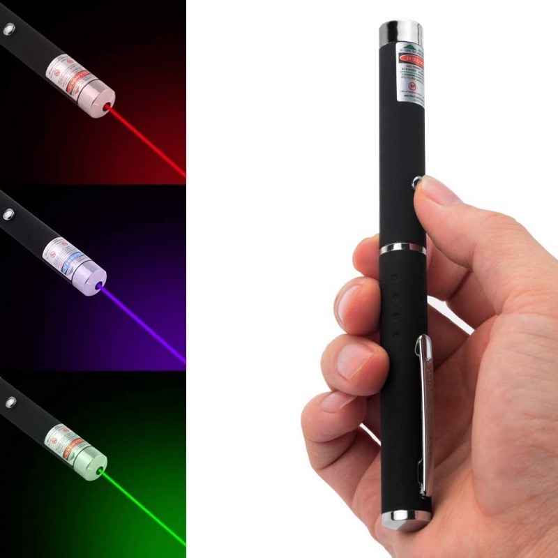Bút Laser 5MW 650nm Màu Xanh Lá / Đen Với 3 Màu Lựa Chọn