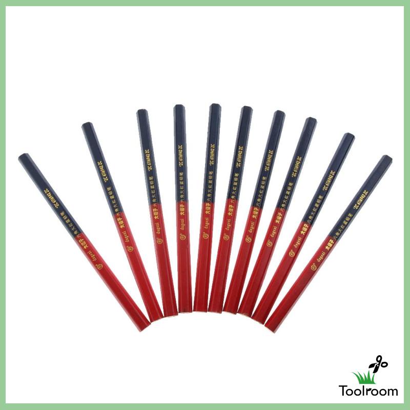 Set 10 Bút Chì Gỗ Lõi Xanh Dương Và Dây