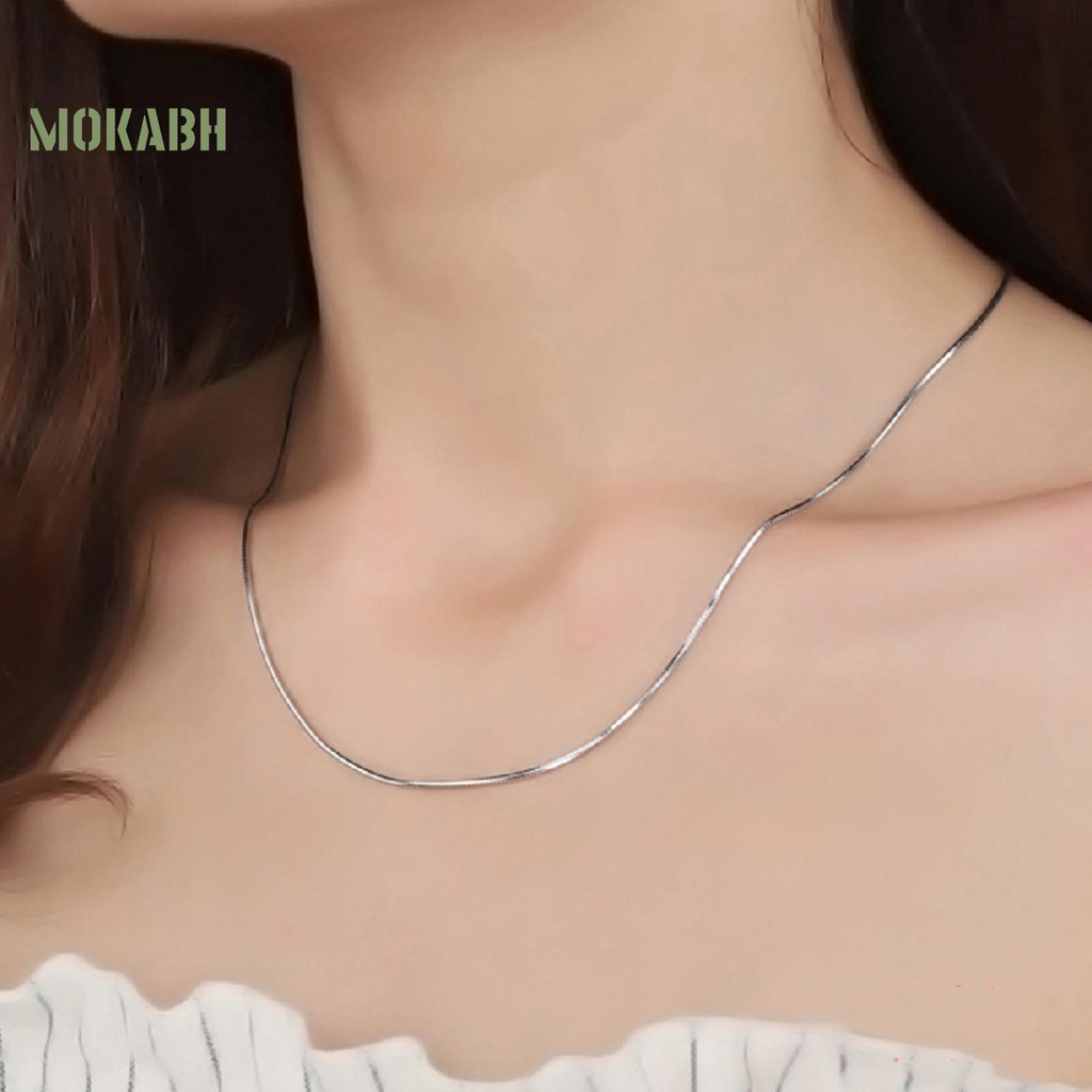 Vòng cổ Mạ Bạc 1.4mm 16 / 18 / 20 / 22 / 24inch 925 Dùng Làm Quà Cưới