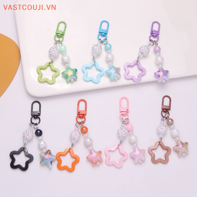 Móc Khóa Thủ Công Hình Ngôi Sao Năm Cánh Màu Gradient VN