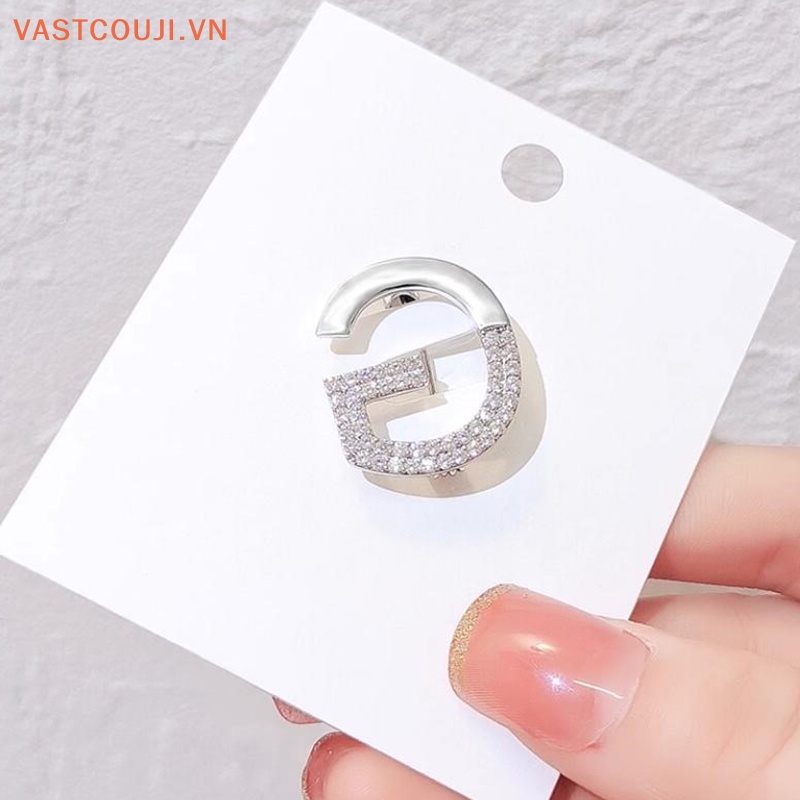 Ghim Cài Khăn Choàng Lụa In Chữ G Ánh Sáng Bóng Dễ Thương Thời Trang Xuân Hè Cho Nữ