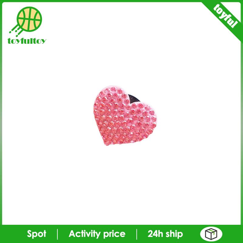 Kẹp Lỗ Thông Khí Hình Trái Tim Lấp Lánh Cho Xe Hơi