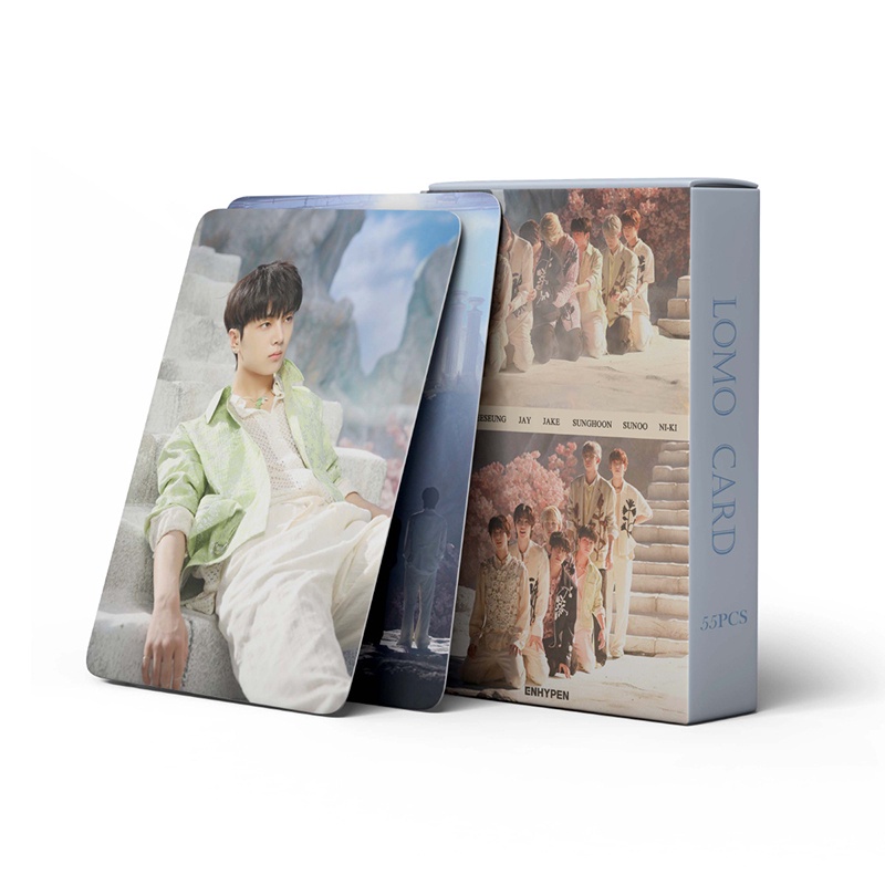 ENHYPEN LOMO Card Set 55 Tấm Thẻ Ảnh Sacrifice Hình Nhóm Nhạc KPOP