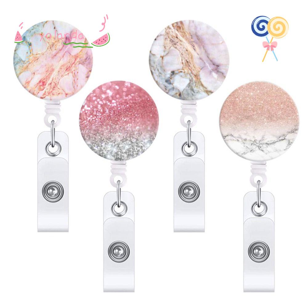 YOLA Set 4 Móc Chìa Khóa Bằng ABS Có Thể Thu Gọn Tiện Dụng Cho Văn Phòng