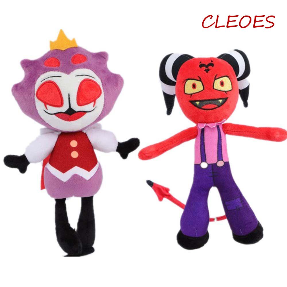 CLEOES Đồ chơi nhồi bông Hình Nhân Vật Anime Helluva Boss Mềm Mại Trang Trí Nhà Cửa Dịp Halloween