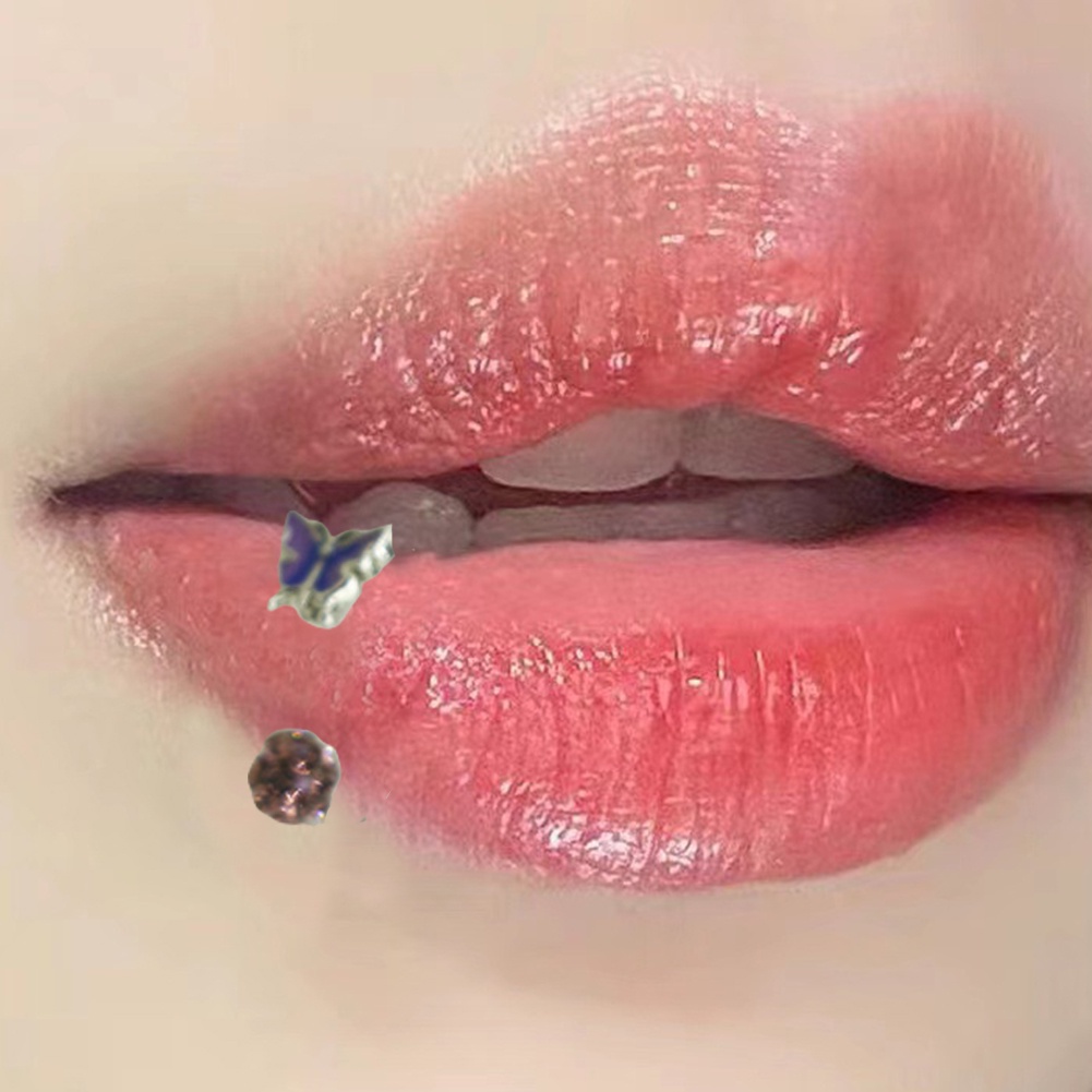 1 Khuyên Mũi Thép Titan Màu Sắc Ngọt Ngào Lấp Lánh