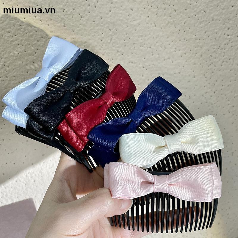 Miumiua🔮Lược Cài Tóc Đính Nơ Phong Cách Công Chúa Mới 2024