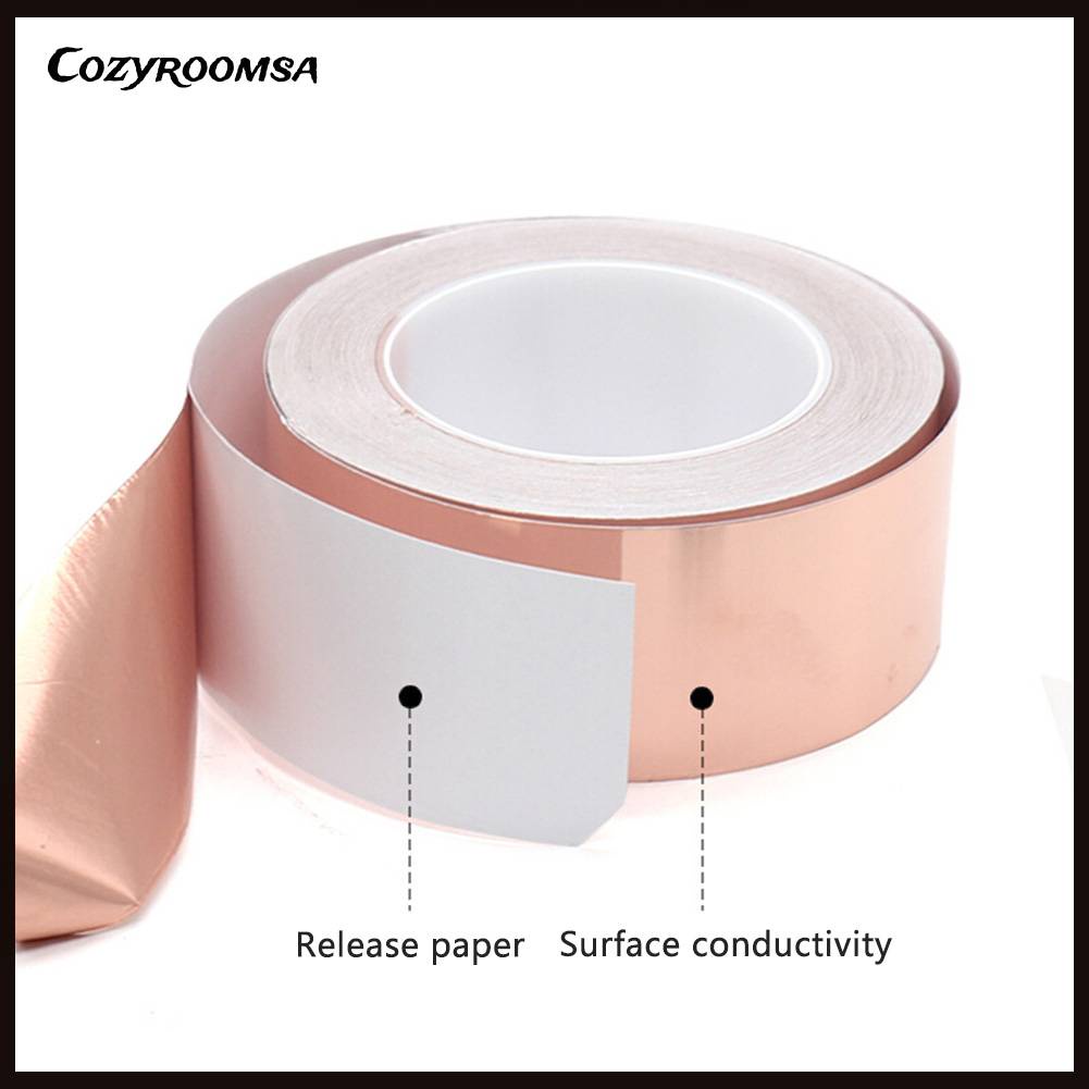 Băng Keo Lá Đồng Chịu Nhiệt Độ Cao Bảo Vệ An Toàn Cho EMI RFI