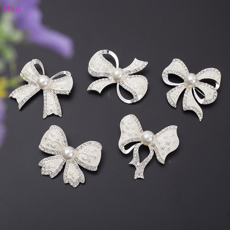 {Ffsd} Ghim Cài Áo Hình Nơ Đính Đá Ngọc Trai Giả Thời Trang Chống Ánh Sáng Dành Cho Nữ