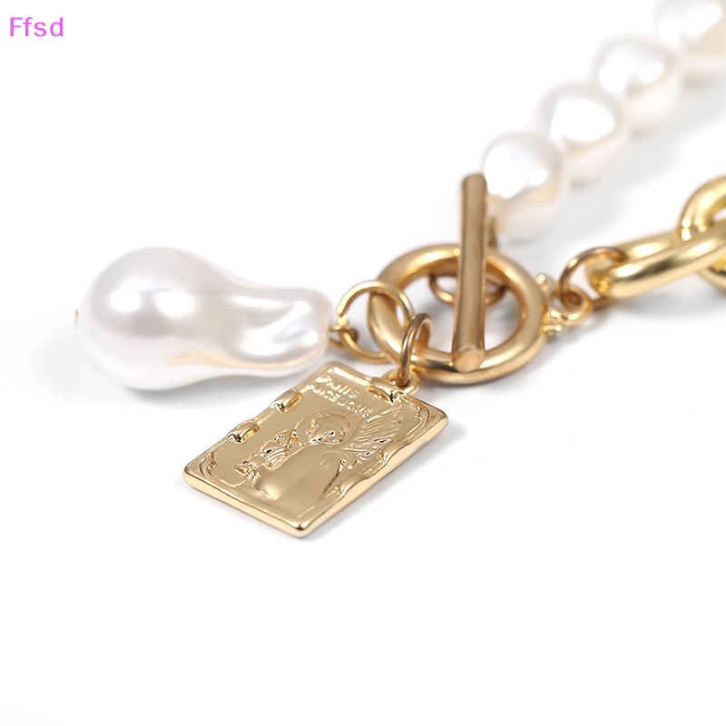 {Ffsd} Vòng Cổ Choker Phối Hạt Ngọc Trai Rỗng Thời Trang Làm Quà Tặng Cho Nữ