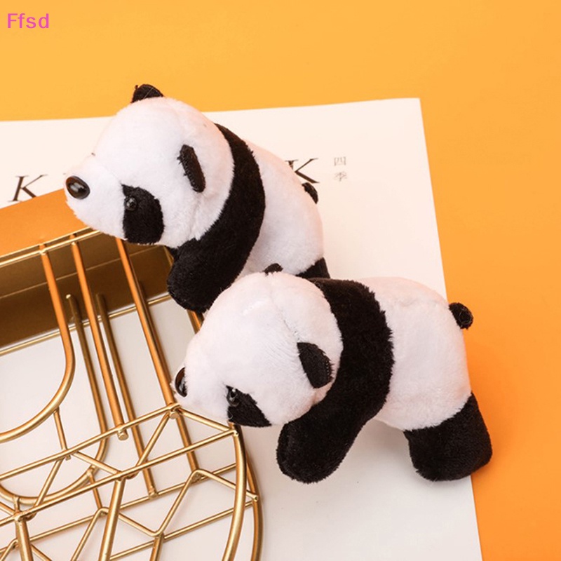 {Ffsd} Ghim Cài Áo Hình Gấu Trúc Đồ Chơi Nhồi Bông Mềm Mại Đáng Yêu Vui Nhộn Làm Quà Tặng