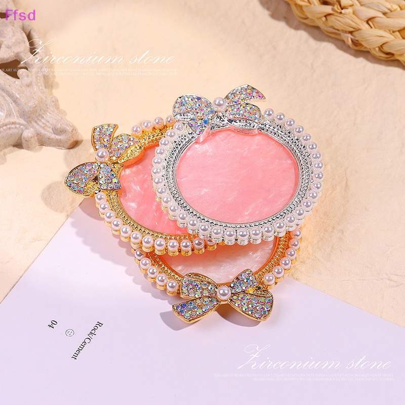 1 Bảng Pha Màu Vẽ Móng Tay Giả Bằng Nhựa Resin Có Dây Ruy Băng Ngọc Trai