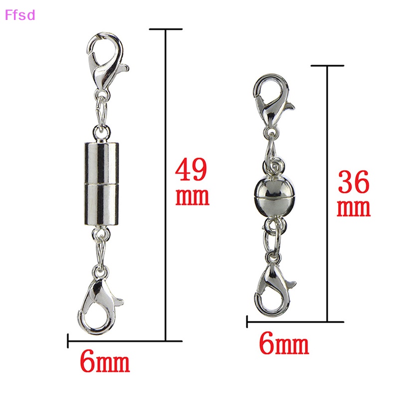 Bộ 20 Móc Khóa Nam Châm Màu Vàng / Bạc Làm Trang Sức DIY