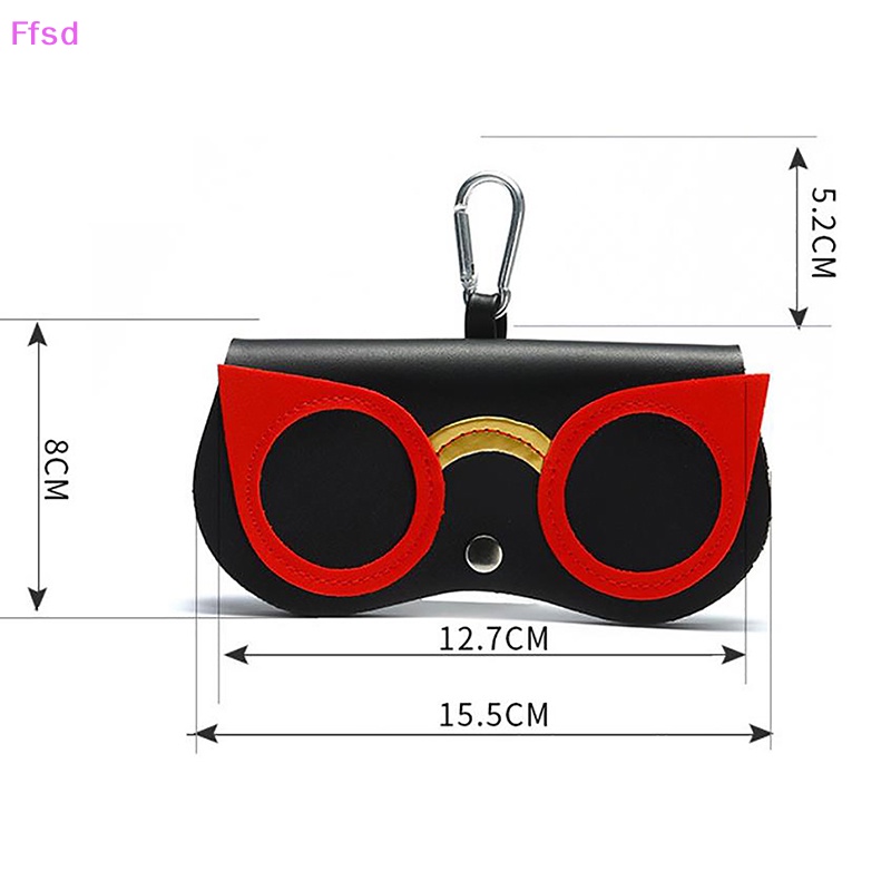 Hộp Đựng Mắt Kính Cận Thị Bằng Da PU In Họa Tiết Hoạt Hình Dễ Thương Thời Trang Cho Nữ