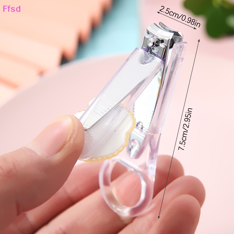 Kềm Cắt Móng Tay / Móng Chân Trong Suốt Không In Họa Tiết Hoạt Hình Dễ Thương Cho Bé