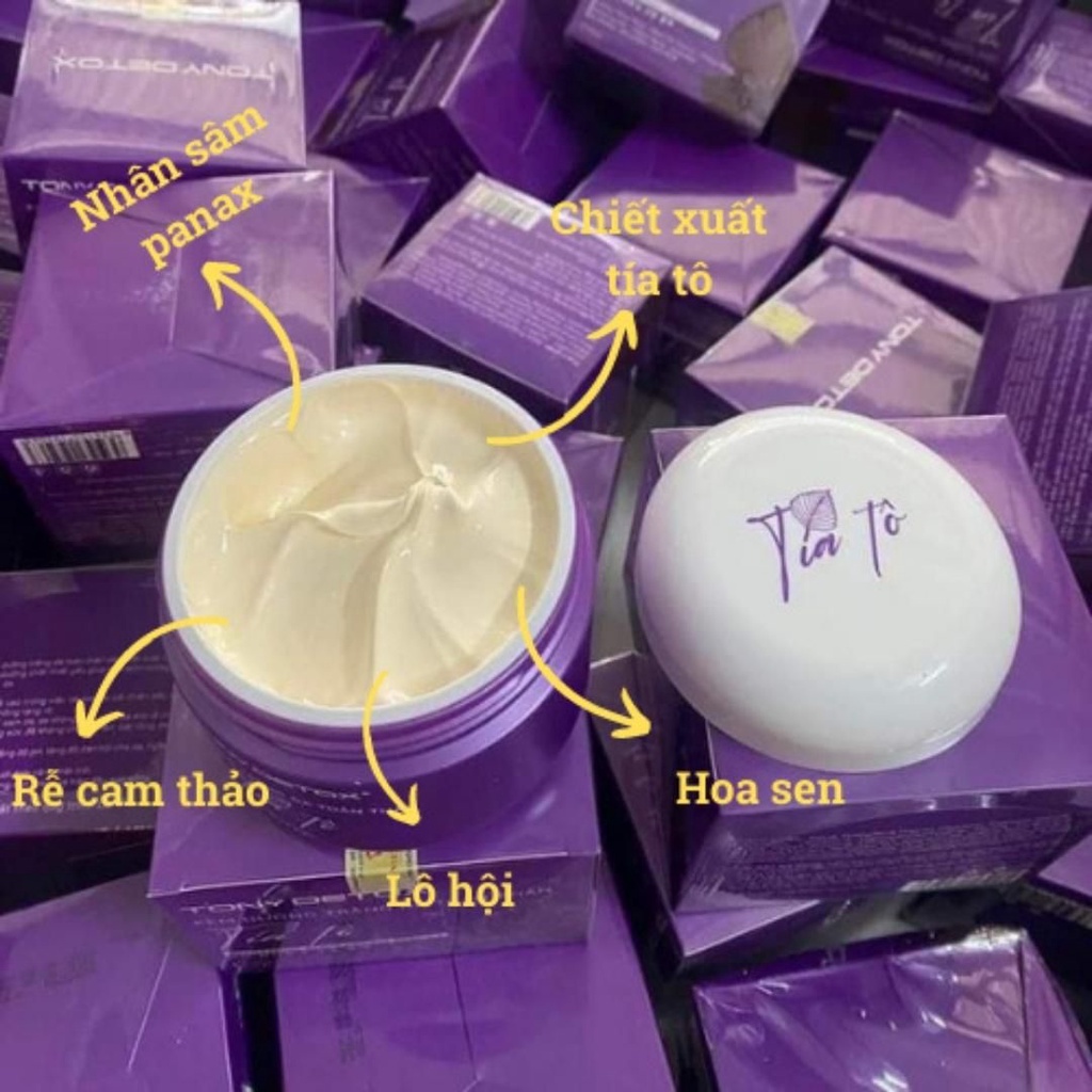 Kem Kích Trắng TONY DETOX Tía Tô 200g