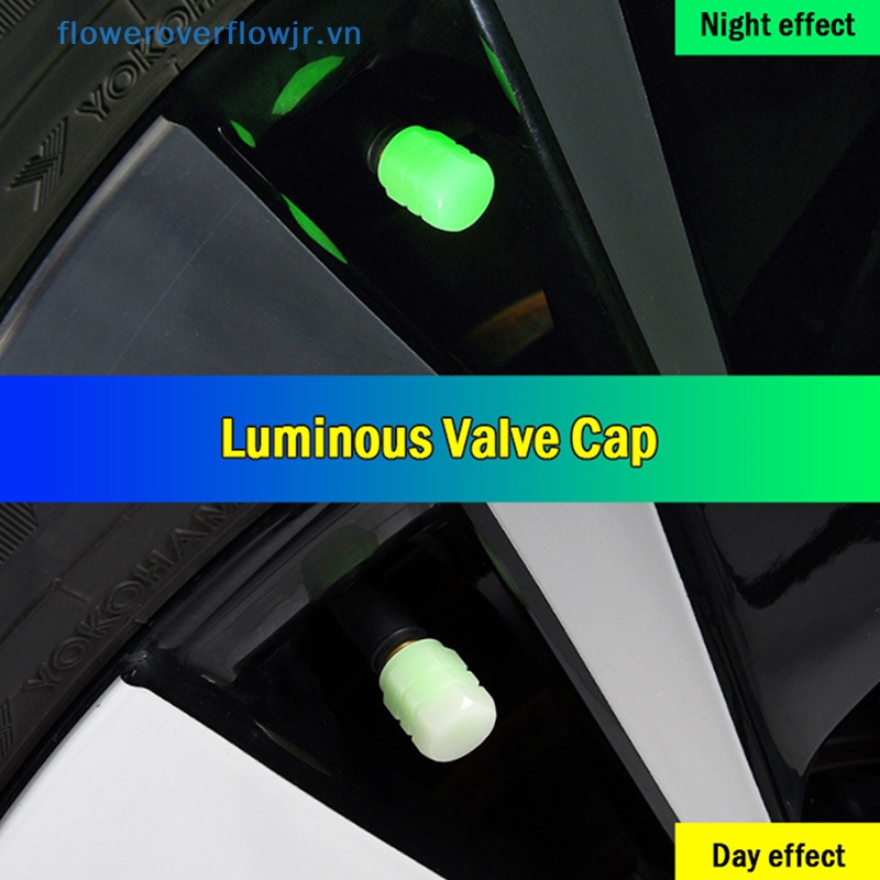 2 / 4 Nắp Van Bánh Xe Hơi Dạ Quang