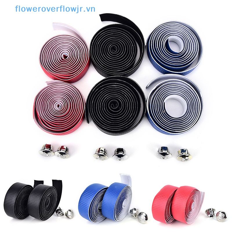 Set 2 Băng Quấn Tay Lái Xe Đạp + 2 Nút Chặn Bằng Sợi Carbon