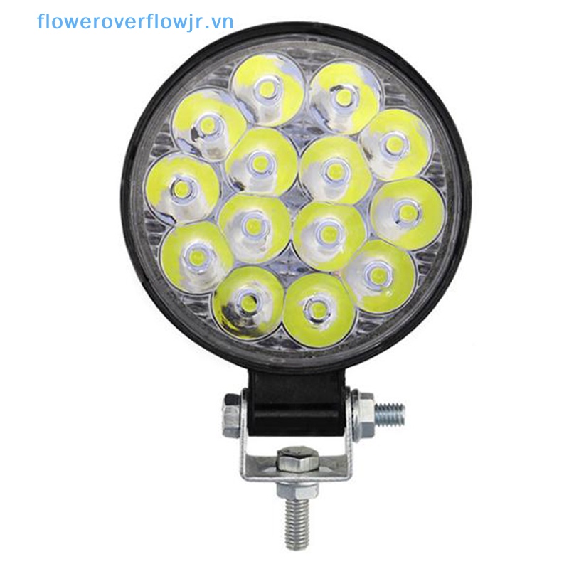 1 Hộp Đèn LED Tròn 42W 14 Bóng Phá Sương Mù Cho Oto SUV ATV