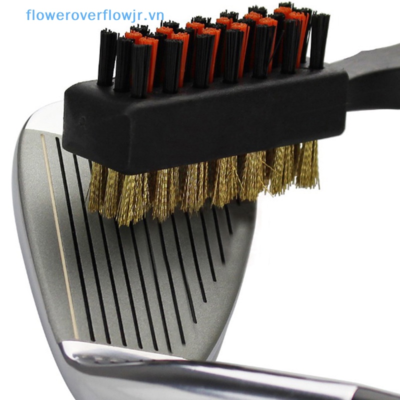 Bàn Chải Nylon 2 Mặt Có Dây Kéo Vệ Sinh Gậy Đánh Golf
