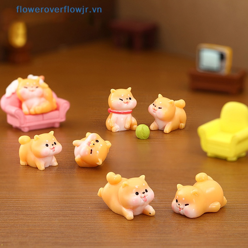 Mô Hình Chú Chó Mini Dễ Thương Dùng Trang Trí DIY