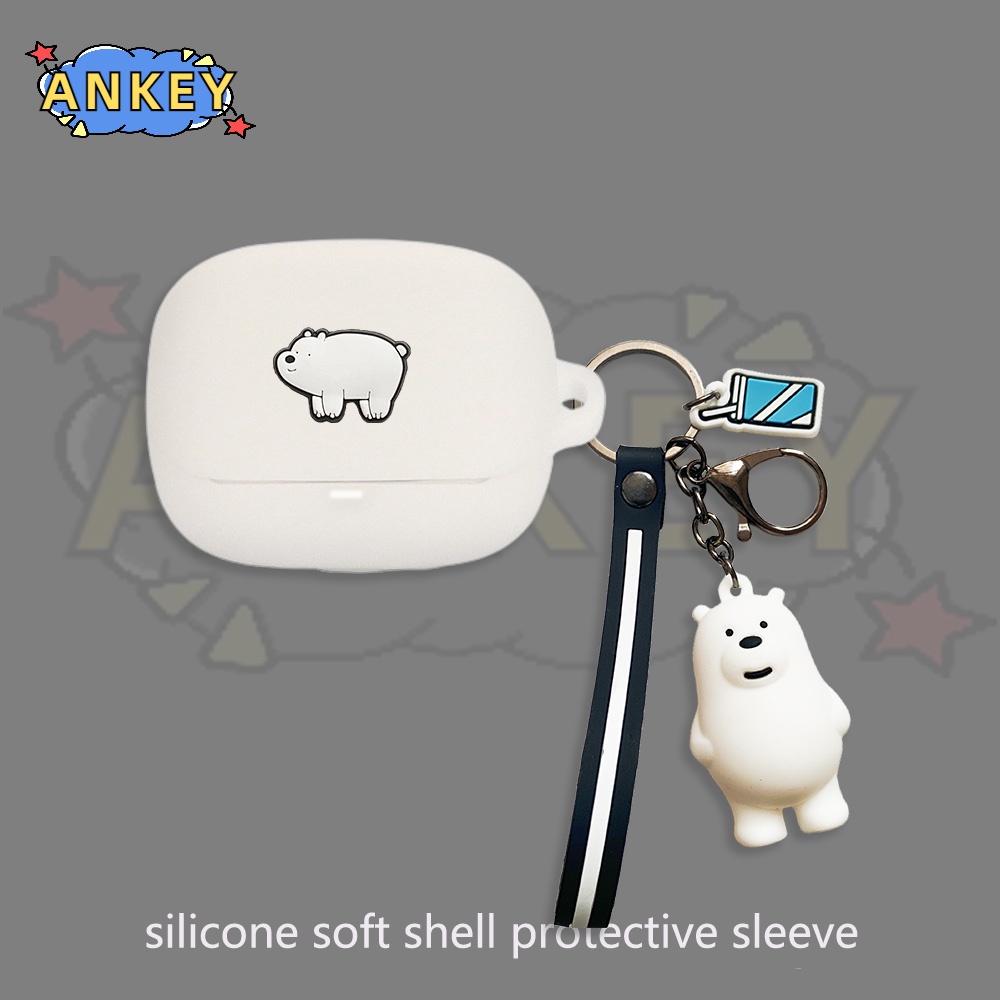 For Baseus Bowie M2s M2 M2+ E9 W3 Case Earphone Silicone Case Cartoon Boy Panda Earbuds Soft Protective Headphone Cover Headset Skin
