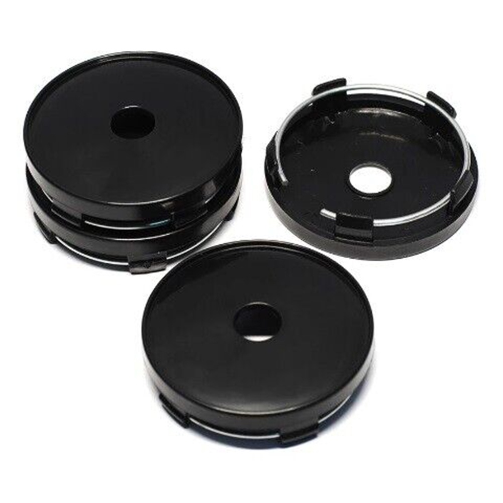 Set 4 Nắp Đậy Trục Bánh Xe Hơi Màu Đen / Chrome