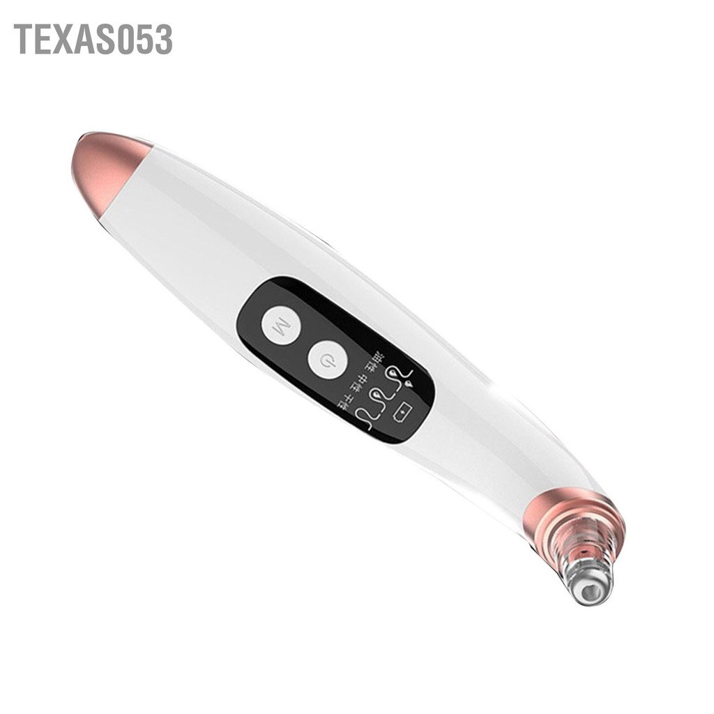 Texas053 Máy loại bỏ mụn đầu đen bằng điện hút bụi làm sạch sâu lỗ chân lông với 6