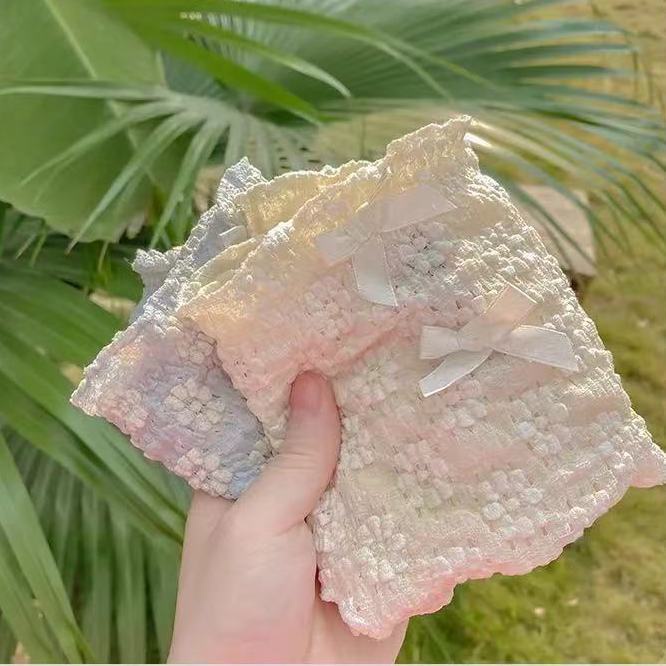 Bộ 1 / 3 Quần Lót Cotton Màu Trơn Kháng Khuẩn Thoáng Khí Phong Cách Nhật Bản Dễ Thương Cho Nữ