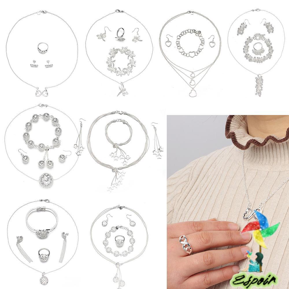 ESPO 1 Set Khuyên Tai / Nhẫn / Vòng Tay Hình Chuồn Chuồn / Ngôi Sao /