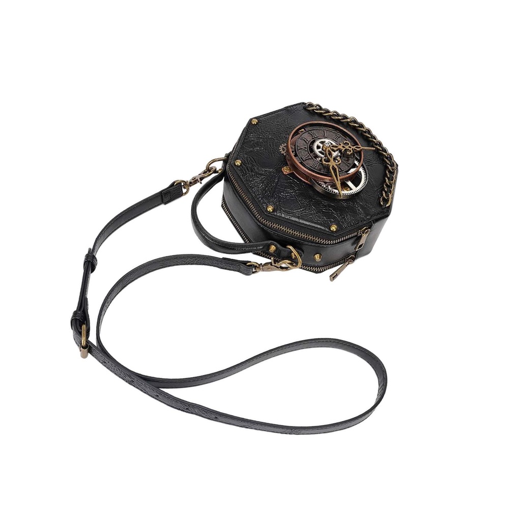 Túi Đeo Chéo Da PU Phong Cách Steampunk Gothic