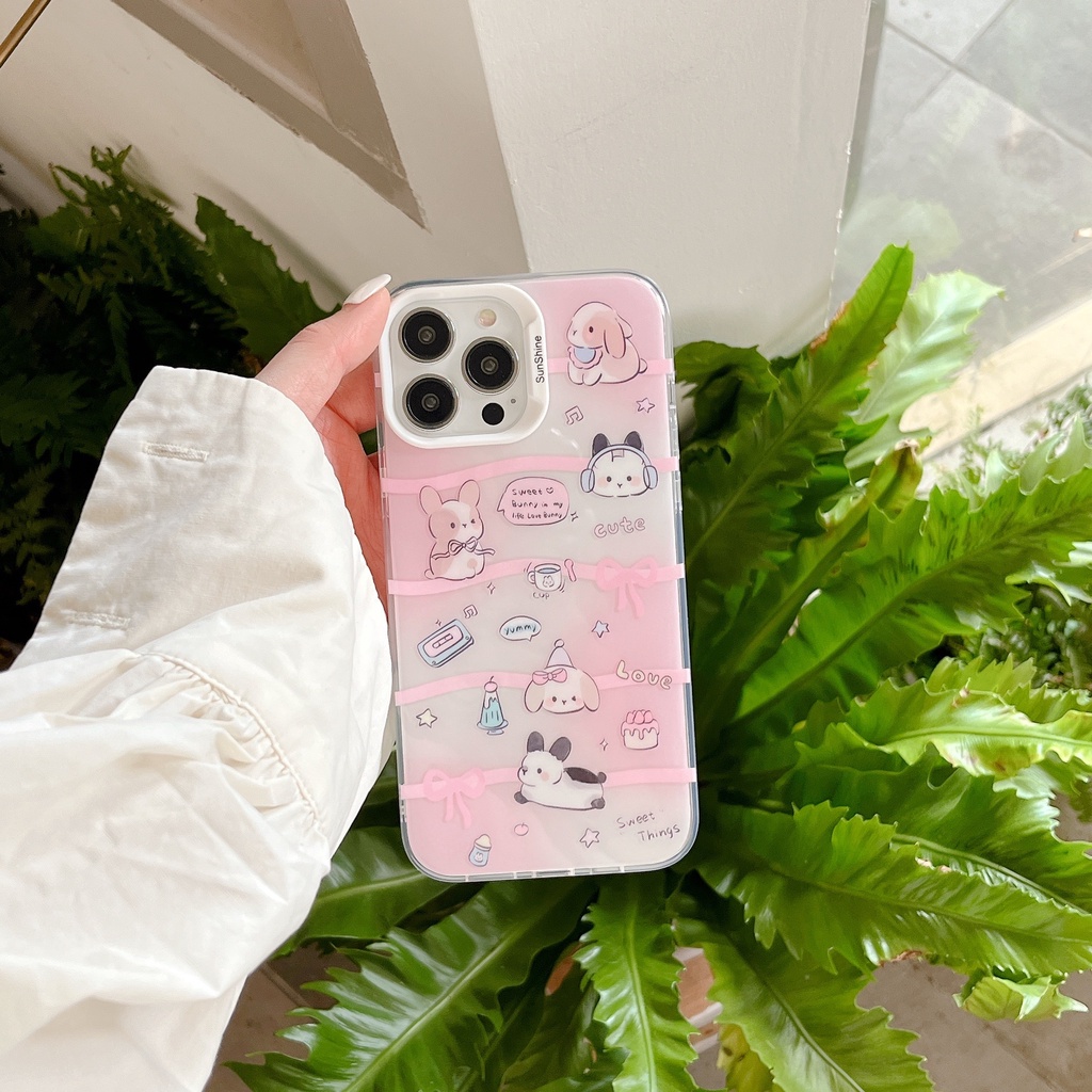 Ốp Điện Thoại IMD Hai Mặt Chống Sốc Cho IPhone 14 13 12 11 Pro Max