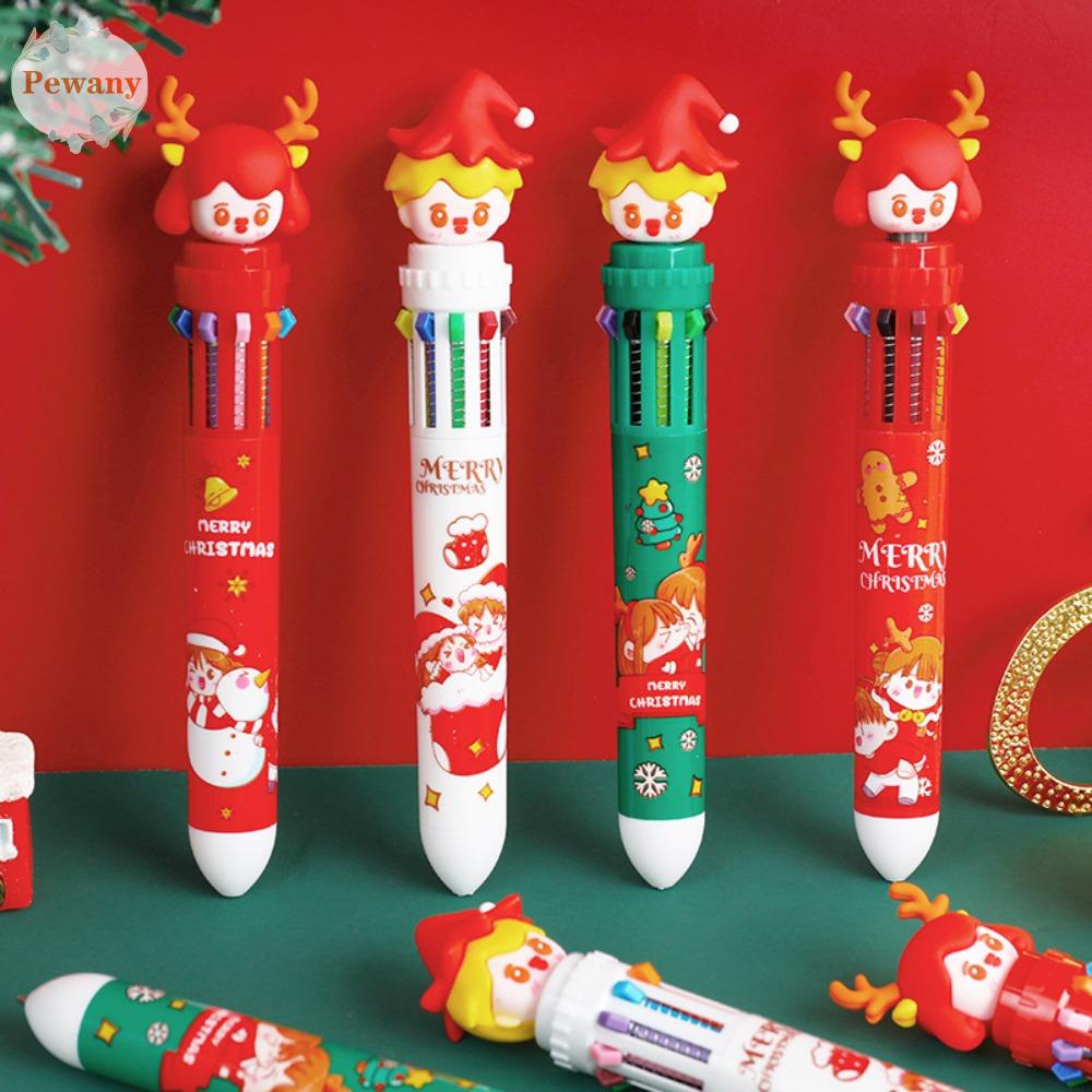 PEWANY Bút Bi Họa Tiết Giáng Sinh Dễ Thương Đa Năng
