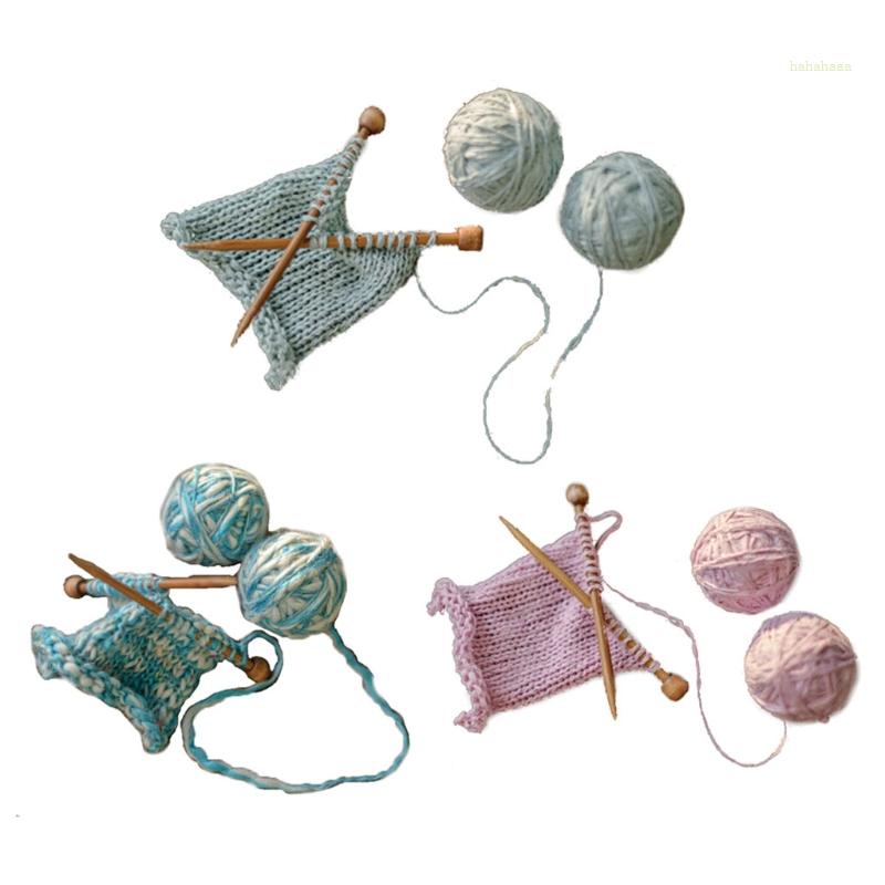 Haha Phụ Kiện Đan Len Nhiều Màu Sắc Làm Phụ Kiện Chụp Ảnh Cho Bé Sơ Sinh