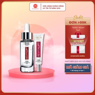 Tinh Chất L'Oreal Hyaluronic Acid Cấp Ẩm Sáng Da 7.5ml Revitalift 1.5% Hyaluronic Acid Serum