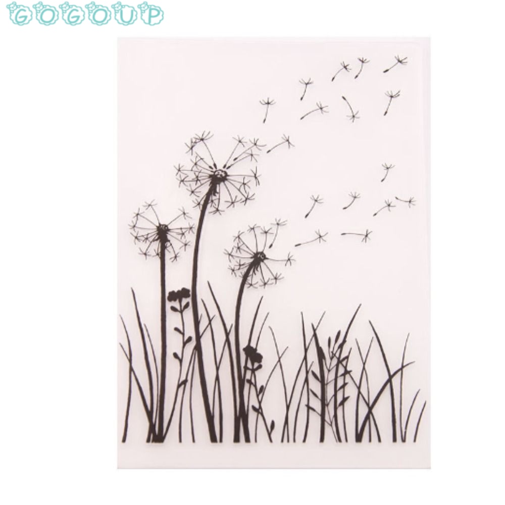 GOGOUP Khuôn Nhựa Dập Nổi Hình Chữ Nhật Làm Thẻ Thủ Công Mỹ Nghệ Trang Trí Sổ Tay