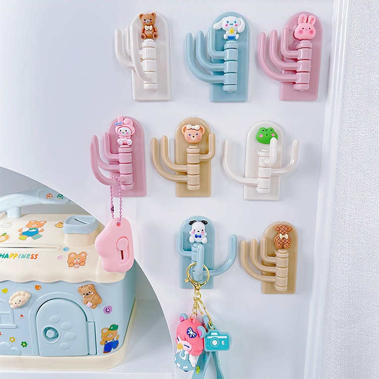 Móc Treo Đồ Dán Tường Họa Tiết Hoạt Hình Sáng Tạo
