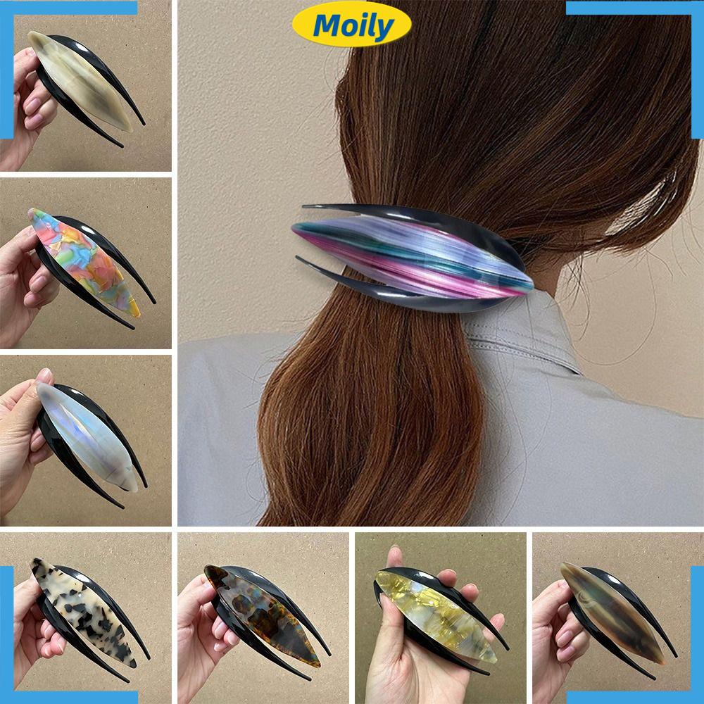 MOILYVN Kẹp Cài Tóc Bằng Gỗ Cố Định Mẫu Mới Dành Cho Bạn Nữ