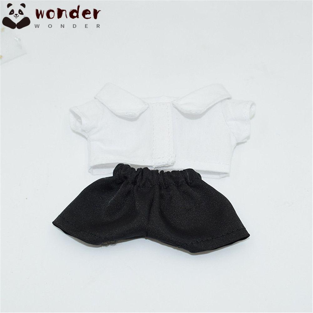 WONDER Bộ Áo Sơ Mi Cổ Búp Bê Phối Quần Dài Kiểu Mỹ Dễ Thương 20Cm