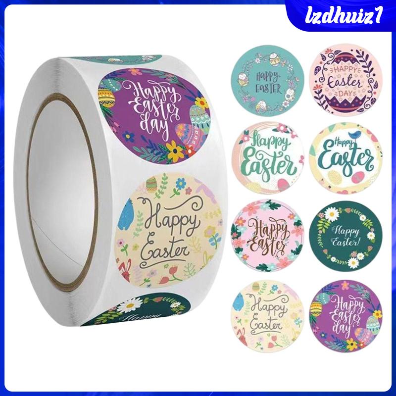 500 Miếng Dán Trang Trí Túi Quà Phục Sinh Dành Cho Trẻ