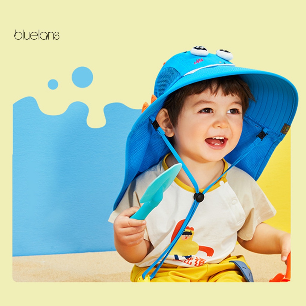 Mũ Chống Nắng Rộng Vành Thoáng Khí Có Thể Điều Chỉnh Kích Cỡ Dành Cho Trẻ Em