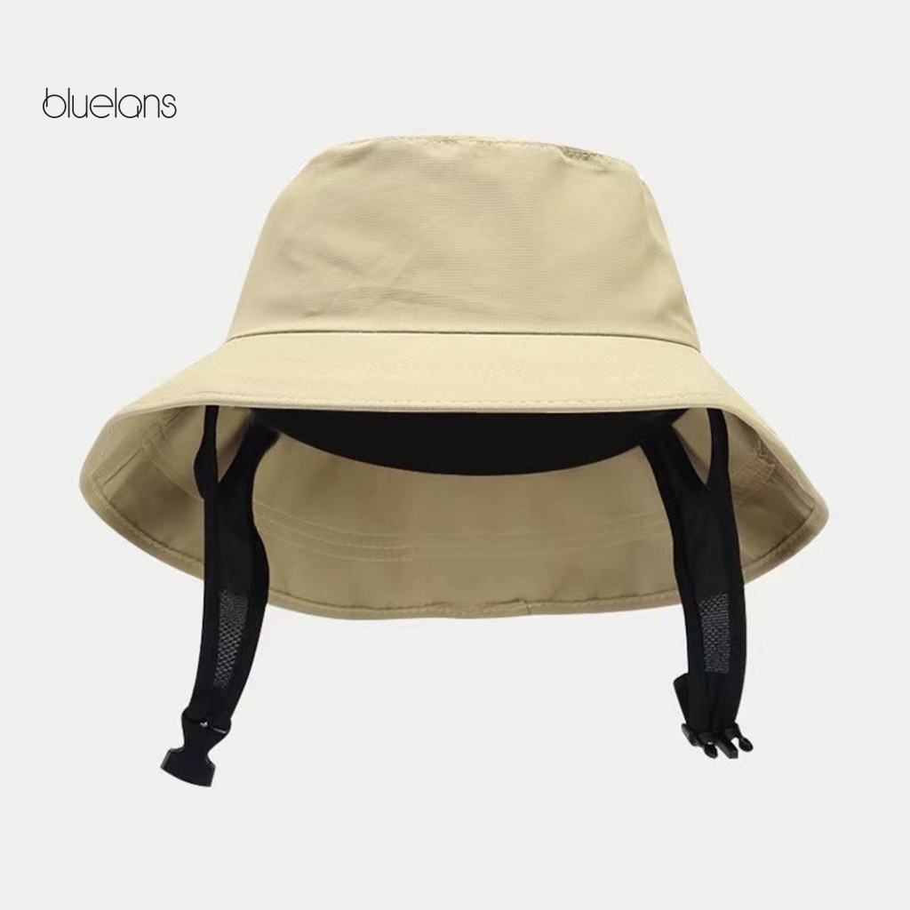 Nón Vành Tròn Màu Trơn Thoáng Khí Chống Gió Thời Trang Unisex