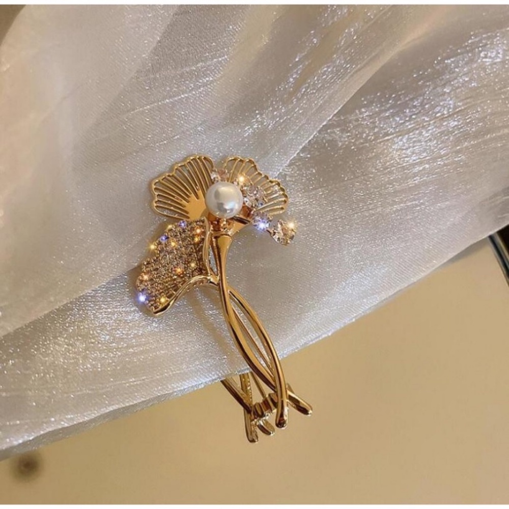 Ghim Cài Áo Hình Nơ / Hình Học Đính Đá Chống Lóa Thời Trang Cao Cấp Cho Nữ