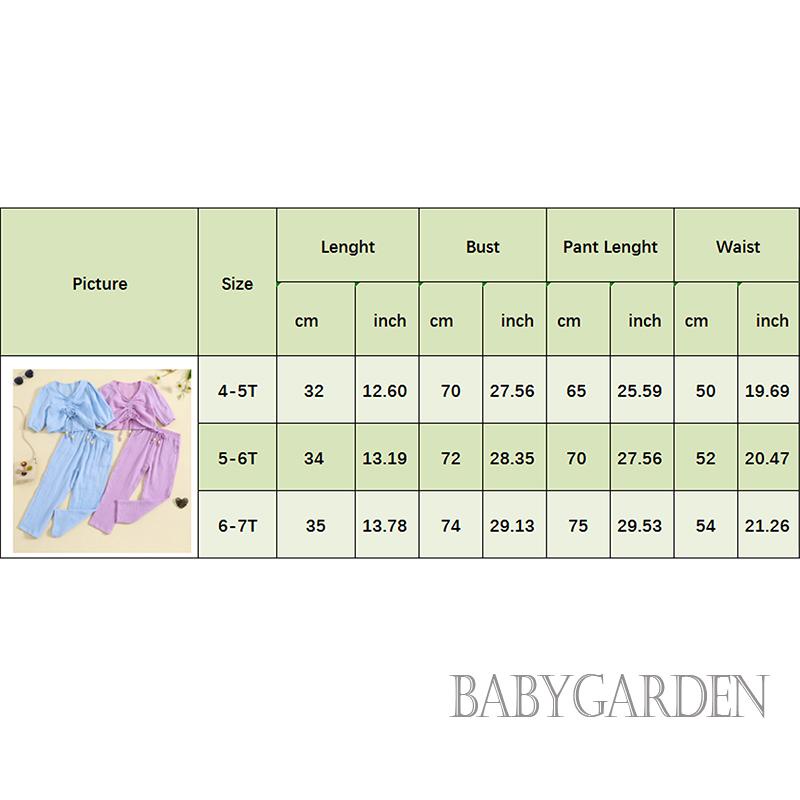 Set Đồ Mùa Hè 2 Món Gồm Áo Thun + Quần Dây Rút Màu Trơn Co Giãn Cho Bé Gái / 4-7 Tuổi