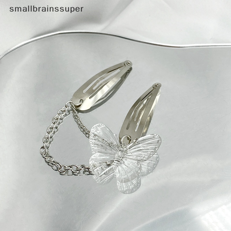 Kẹp Tóc Hình Bướm Trong Suốt Nhiều Màu Phong Cách Cổ Điển Cho Nữ SBS