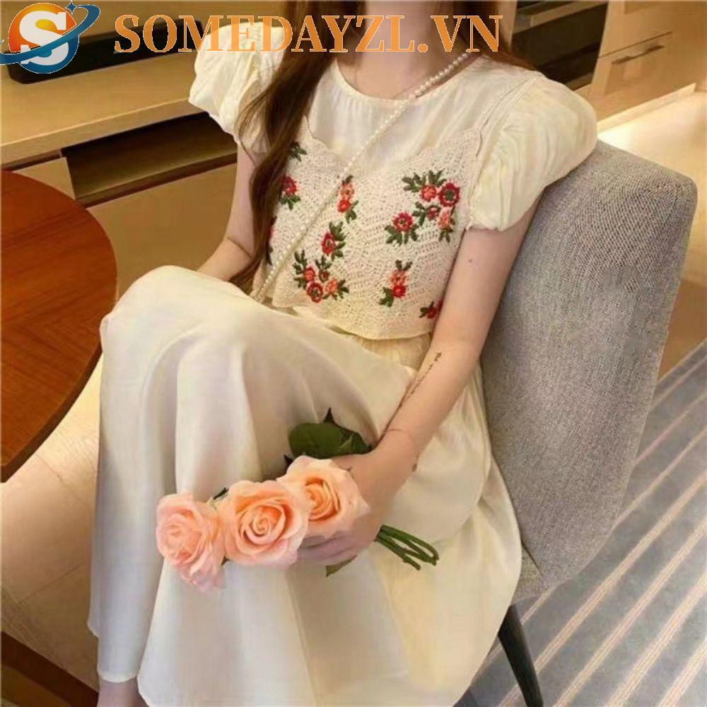 SOMEDAYZL Áo Hai Dây Cổ Chữ V Họa Tiết Hoa Thời Trang Sành Điệu Cho Nữ