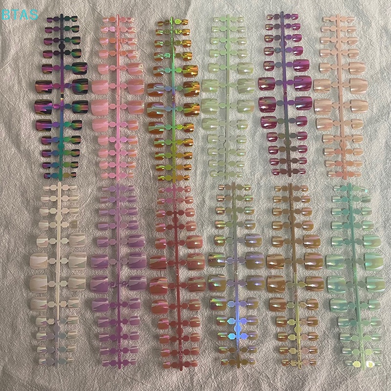 Móng Chân Giả Có Thể Tháo Rời Kèm Keo Dán Che Phủ Toàn Diện