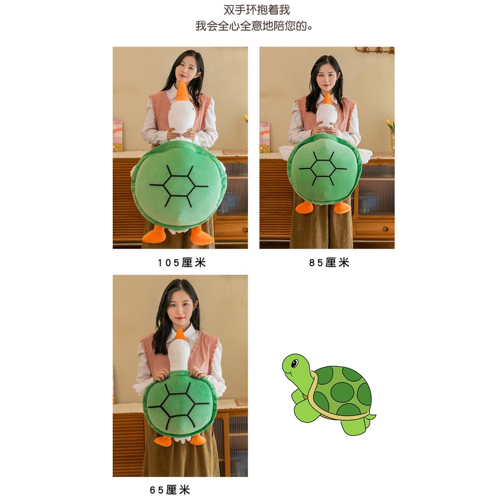 Gối Ôm Nhồi Bông Hình Rùa Cỡ Lớn Sáng Tạo