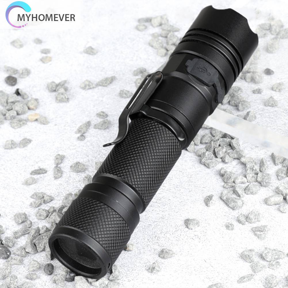 Đèn Pin LED XHP50 800LM 5 Chế Độ 1200mAh Sạc USB Tiện Dụng