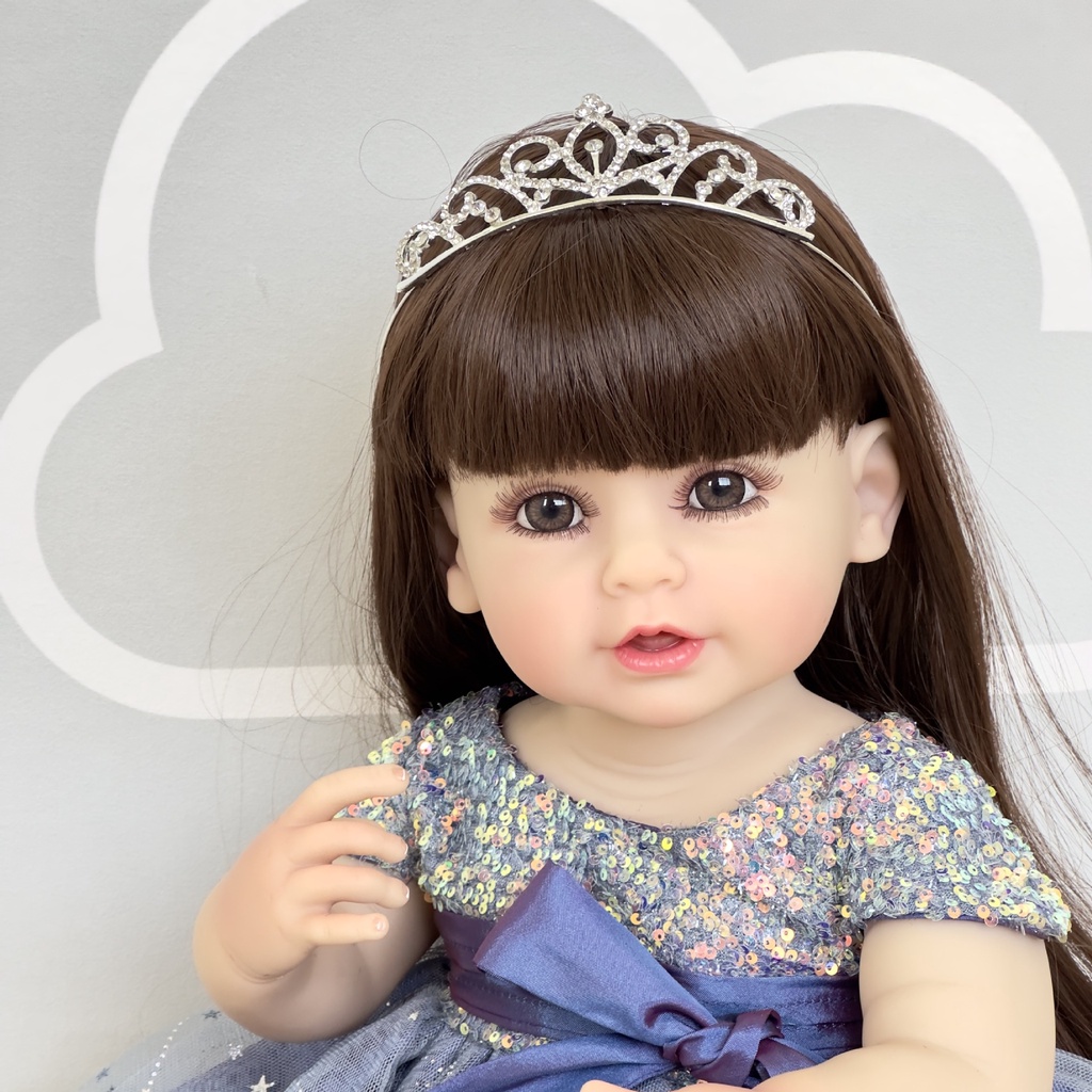 Búp Bê Em Bé Sơ Sinh Bằng Silicone 55cm Có Thể Tắm Trong Nước